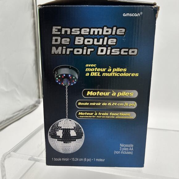 Amscan Visual Effects - MBK - Mirrored Disco Ball - 6 in. #128 - Picture 3 of 16